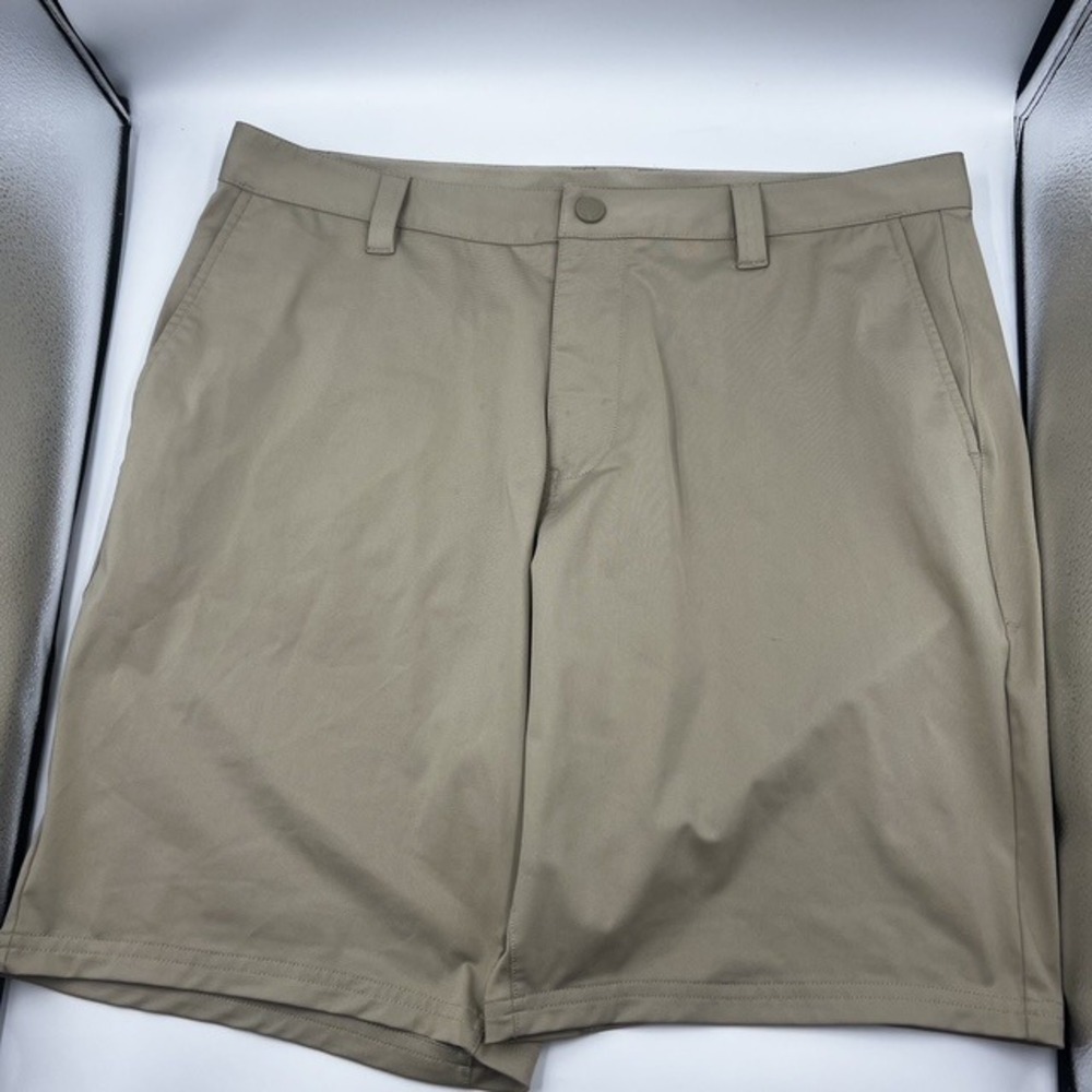 Rhone Men's Commuter Performance Active Khaki 9" Shorts Size 34
